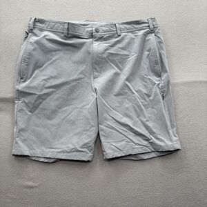 Mack Weldon Shorts Mens 2XL Gray Chino Elastic Waist Stretch 10 Inseam Casual